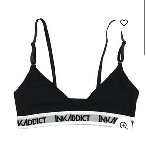 Black inkaddict triangle bra.